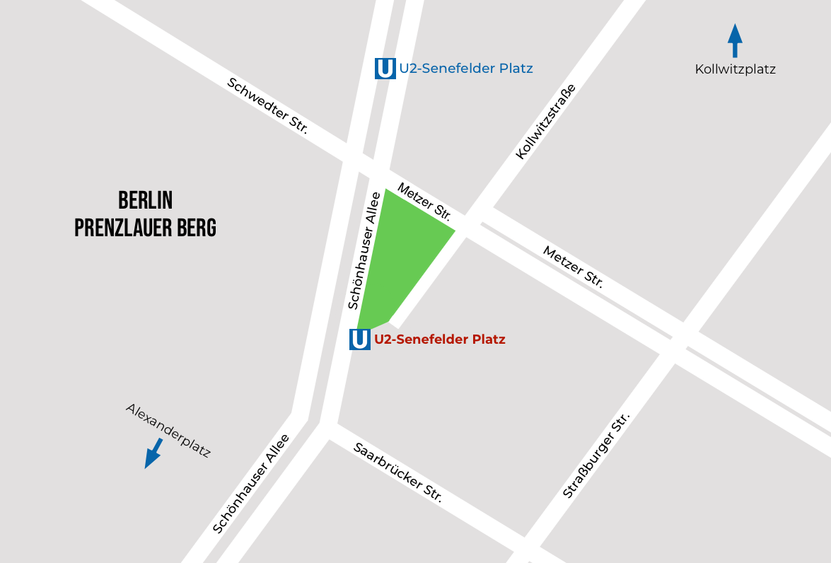 Grafik Berlin Senefelder Platz